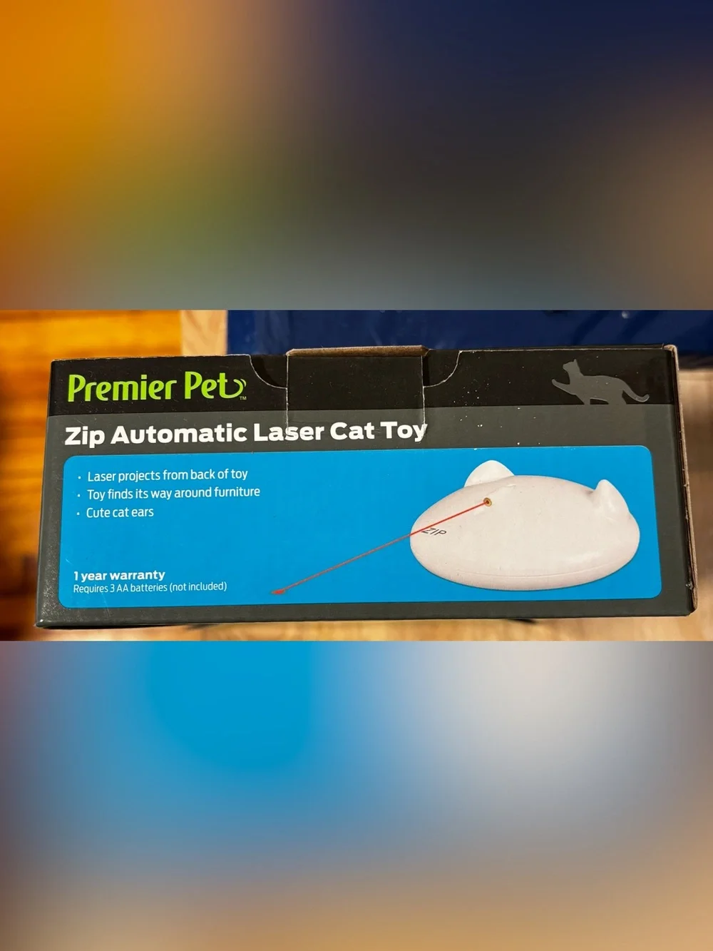 Premier Pet White Automatic Laser Cat Toy with Red Laser